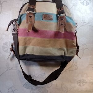 Multicolor Striped Crossbody Bag